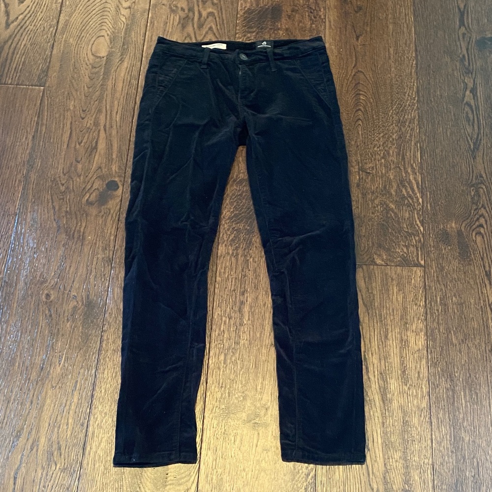 Black Slim Corduroy Pants